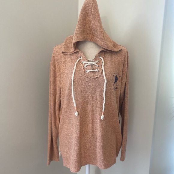 Southern Spirit Marled Peach Grey Destin Florida Hoodie - Picture 2 of 8
